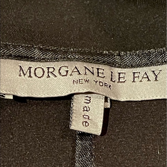 Morgane Le Fay Black Silk Asymmetrical Drape Front Jacket, size S - Picture 12 of 14